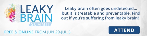 Banner "Attend the Leaky Brain Summit"